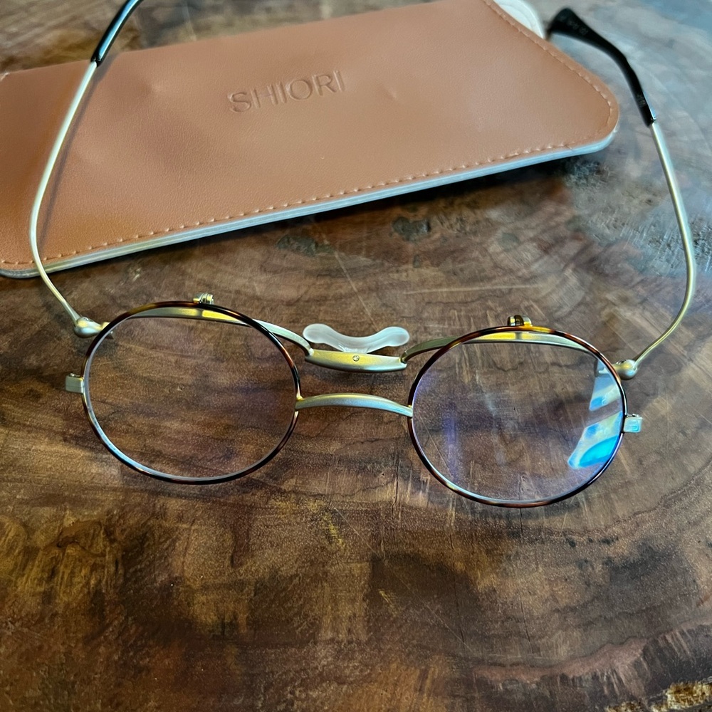 One of a kind Shiori Mens Flat folding glasses made in Japan - Picture 4 of 7